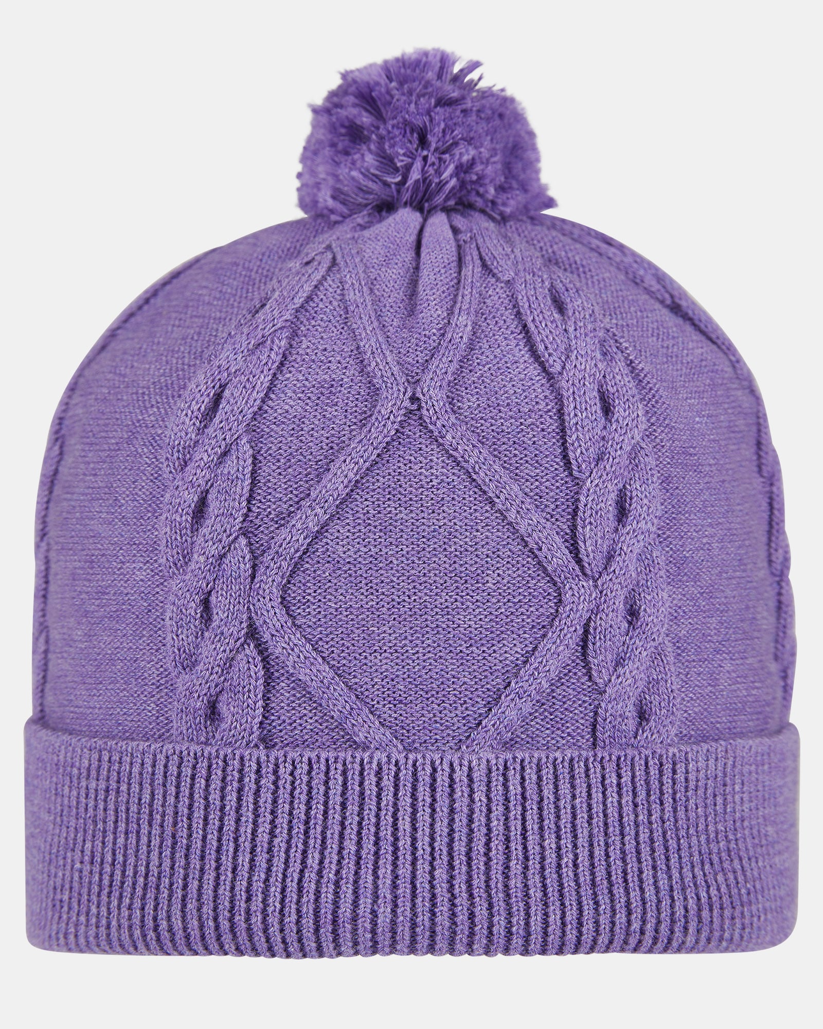 Baby Organic Beanie | Purple Solid Knit | Toshi
